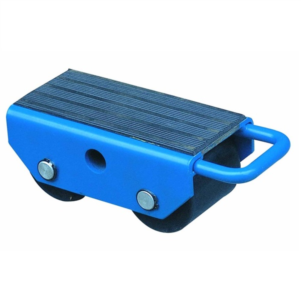 SF25 2.5 tonne fixed load skate with rubber platform and two sealed nylon rollers